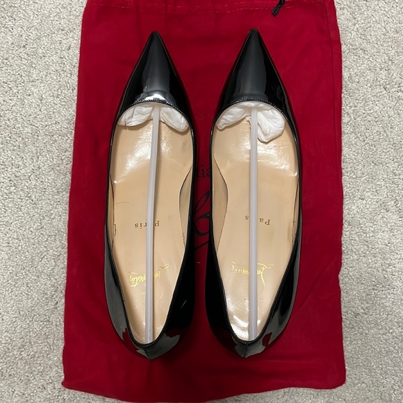 Christian Louboutin Patent Black Pumps - Picture 1 of 9